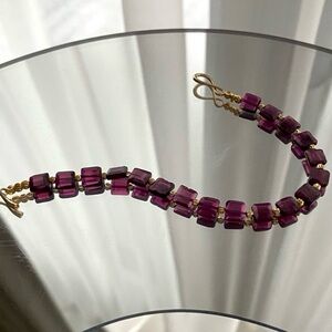 Genuine Brazilian Garnet Bracelet
